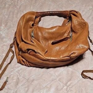 Elegant Tan Leather Women's Bag